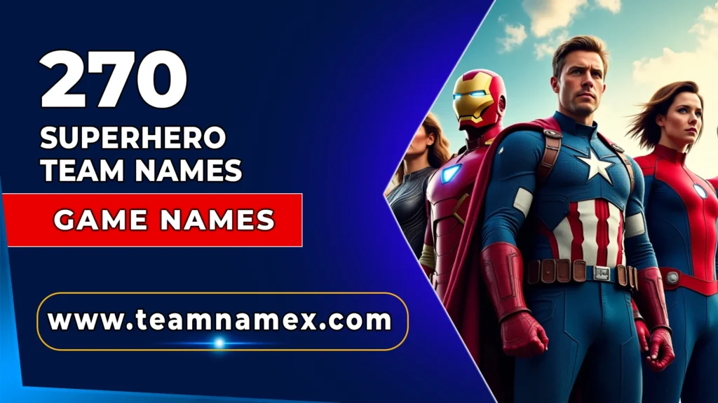 Superhero Team Names