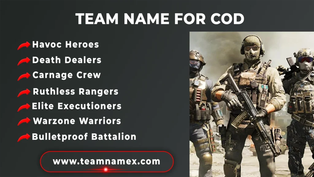 Team Name for COD