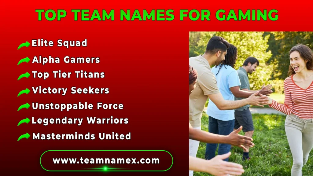Top Team Names for Gaming