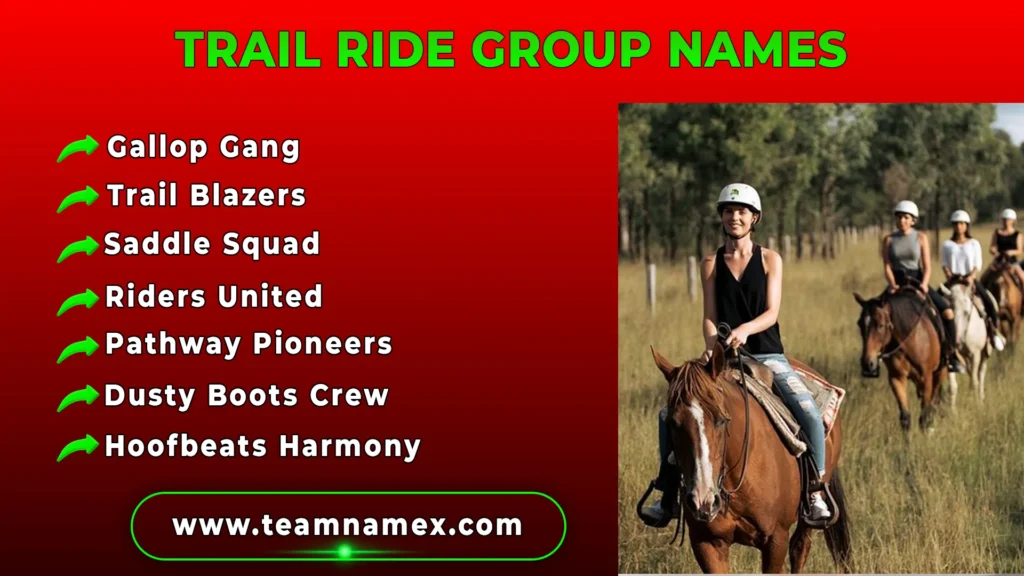 Trail Ride Group Names