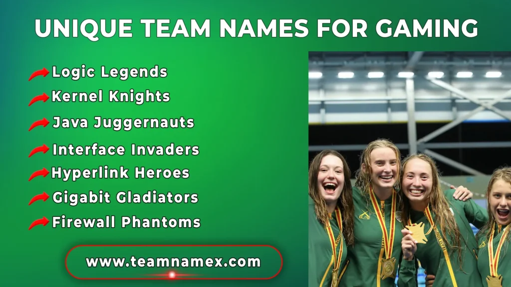 Unique Team Names for Gaming