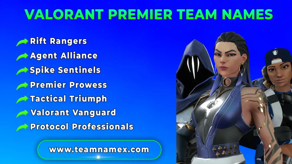 Valorant Premier Team Names